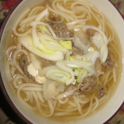 肉うどんは実家でよく食べました。心までほっこりしました＾＾